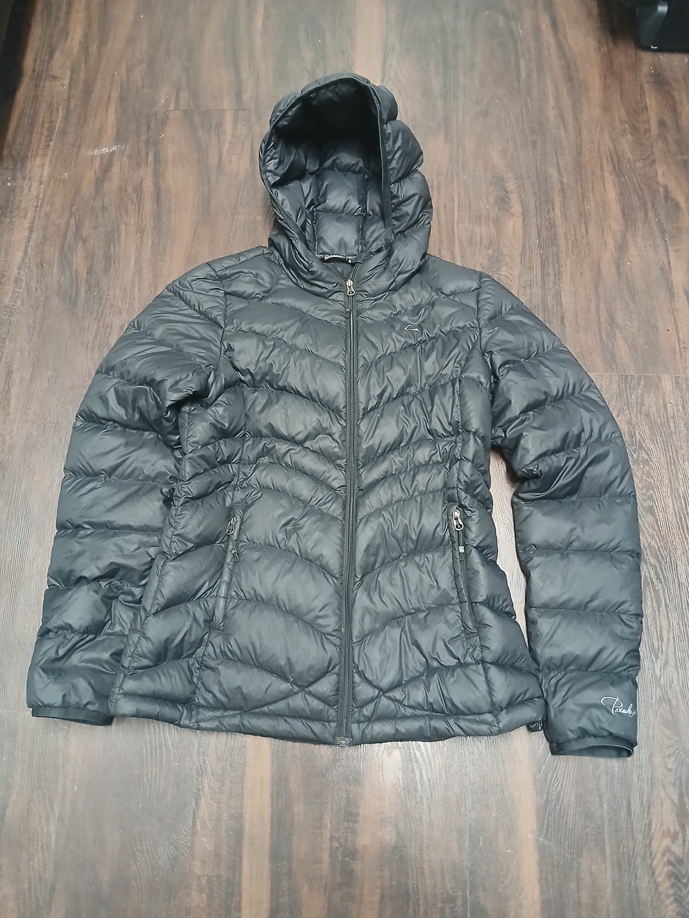 Paradox Black Hooded Packable Quilted Puffer Jacket